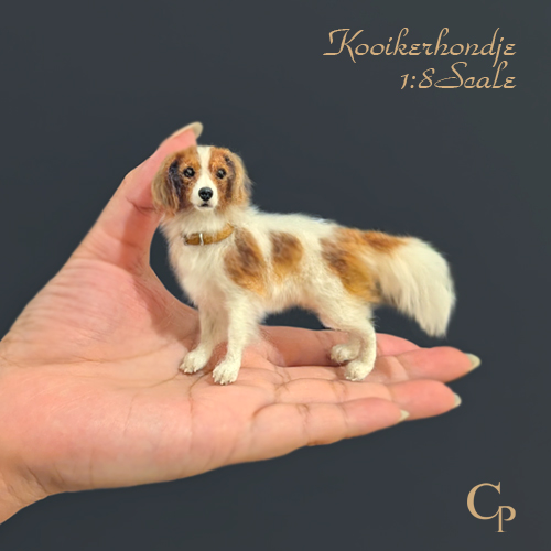 コーイケルホンディエ・1/8ミニチュア手乗りサイズ